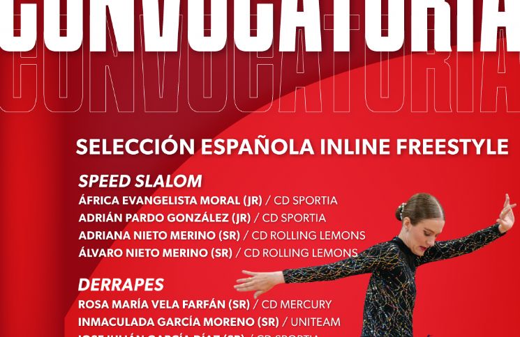 Aleix Juli comunica la convocatoria de la seleccin espaola de Inline Freestyle para el Campeonato de Europa