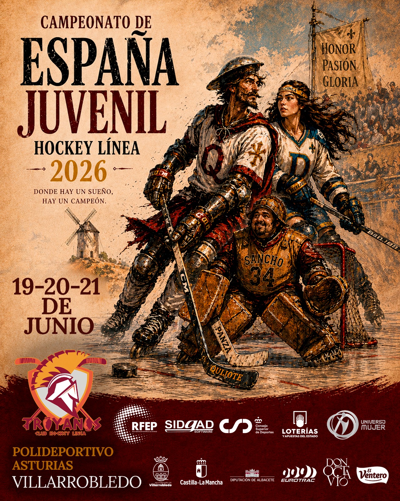 Villarrobledo acoge el Campeonato de España Juvenil de Hockey Línea 2026