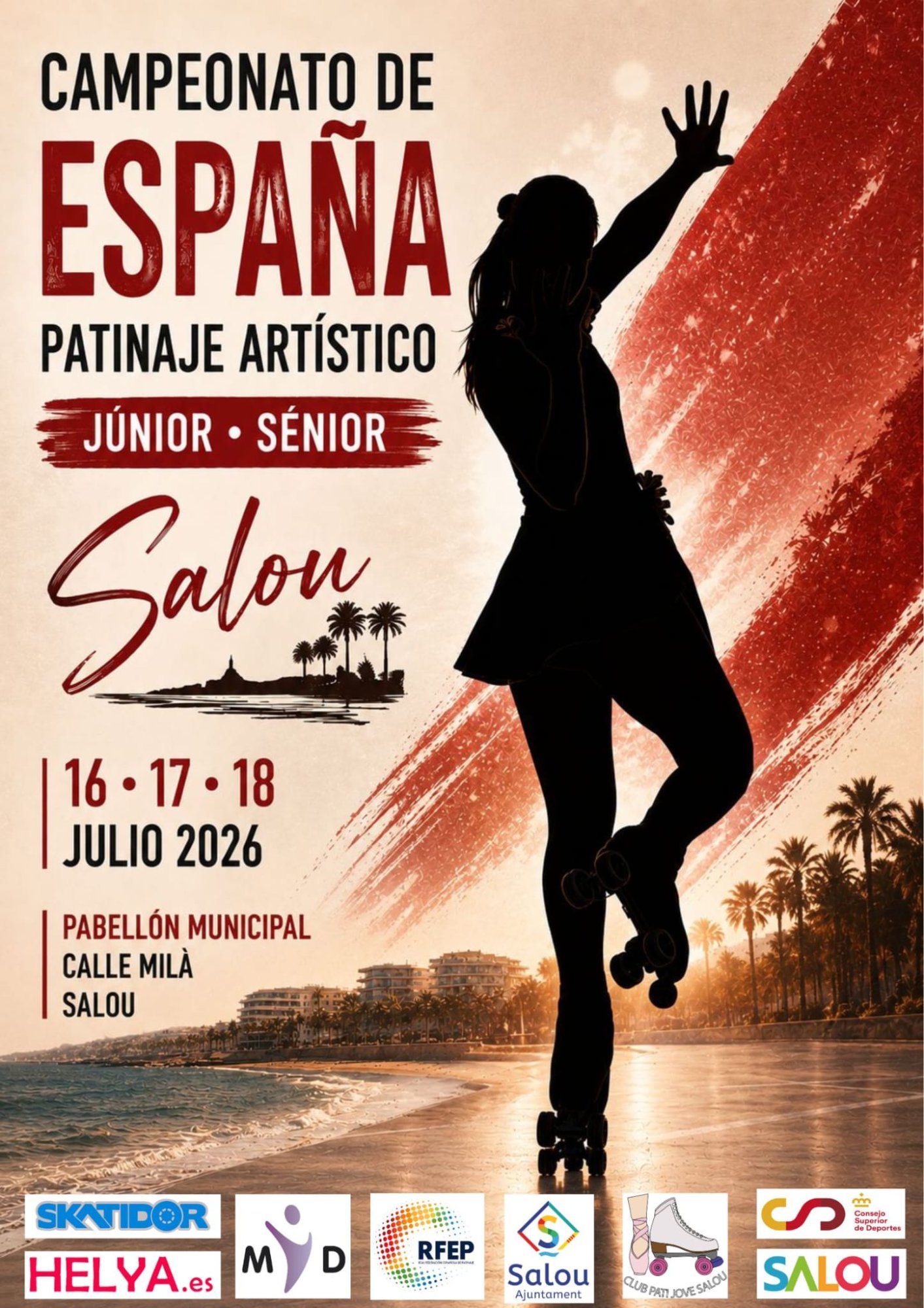 SALOU, PREPARADA PARA ACOGER EL CAMPEONATO DE ESPAÑA LIBRE JUNIOR Y SÉNIOR 2026