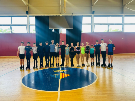 La preselección de Patinaje Artístico celebra en Cunit su tercera concentración de Libre