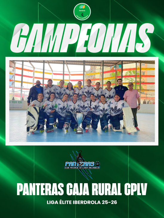 ¡El Panteras Caja Rural se proclama campeón de la Liga Élite Iberdrola 25/26!